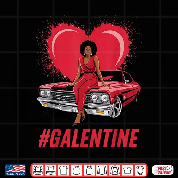 Design Galentines Day Best Melanin Queen Black Single Woman Bestie Shirt