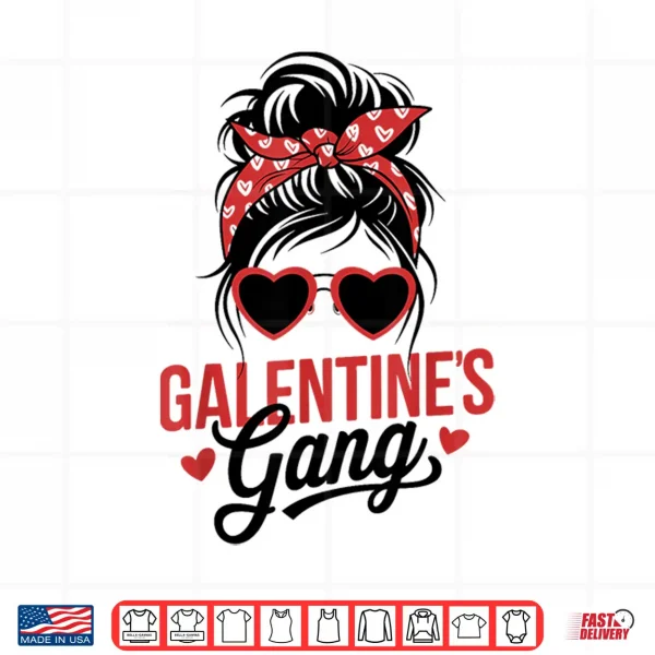 Design Galentines Day Galentine Gang Women Friends Girls Besties Shirt