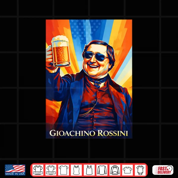 Gioachino Rossini Composer Shirt 4 Design Gioachino Rossini Composer Shirt