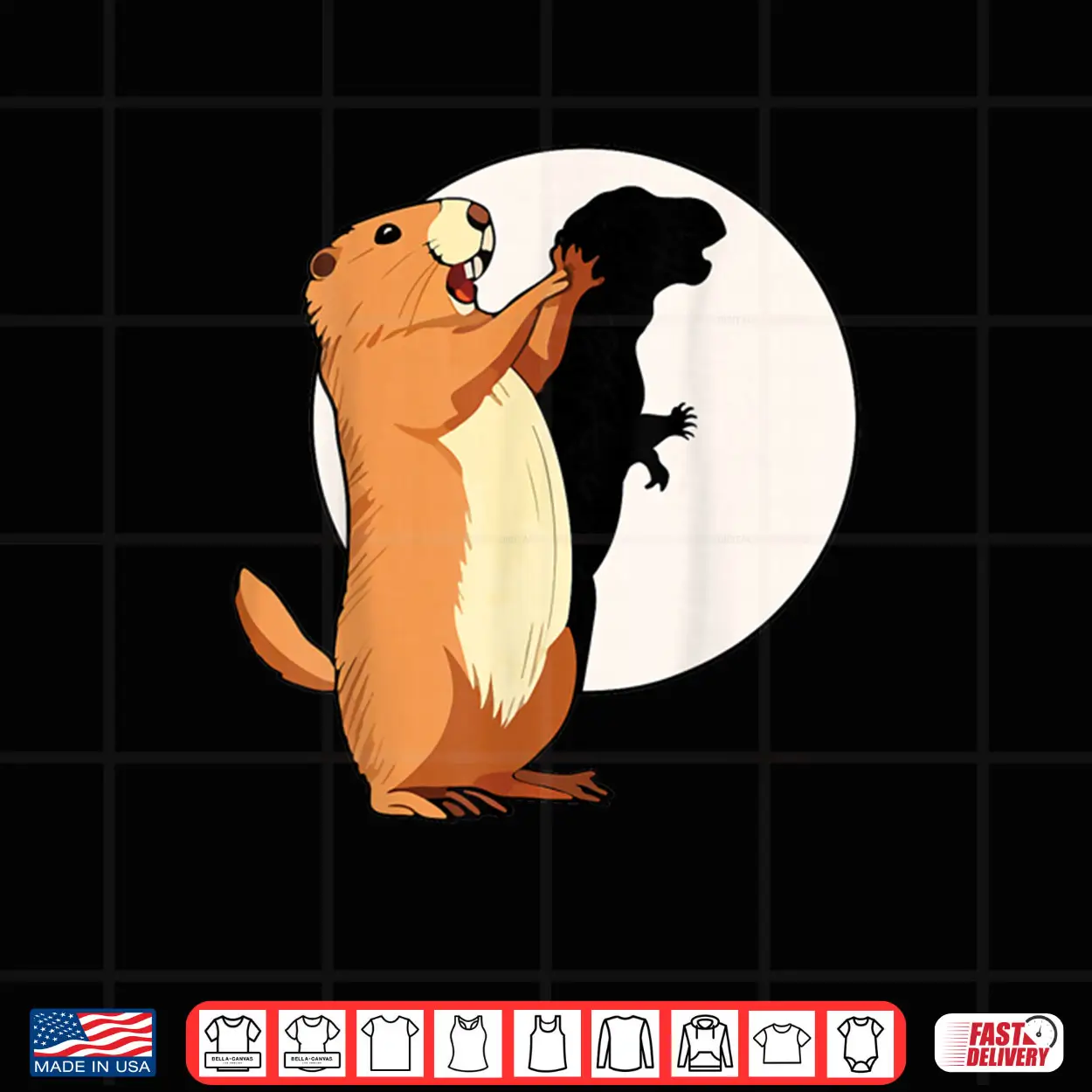 Groundhog Shadow Dinosaur Puppet Happy Groundhog Day Shirt Groundhog Shadow Dinosaur Puppet Happy Groundhog Day Shirt