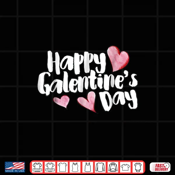 Design Happy Galentines Day shirt cute Galentine hearts Shirt