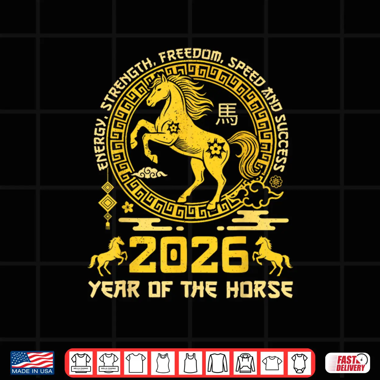 Happy Lunar Chinese New Year of The Horse 2026 Shirt Happy Lunar Chinese New Year of The Horse 2026 Shirt
