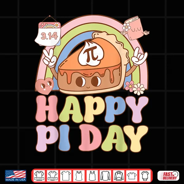Design Happy Pi Day 3.14 Pie Day For Kids Youth Boys Girls Shirt