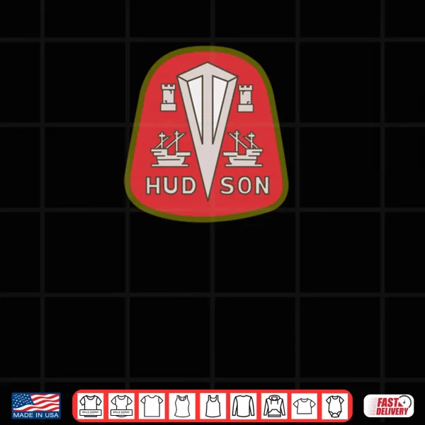 Hudson Motor Car Vintage Auto Company Logo Symbol Badge Shirt 4 Design Hudson Motor Car Vintage Auto Company Logo Symbol Badge Shirt