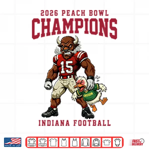 Design Indiana Football 2026 Peach Bowl Champions Shirt