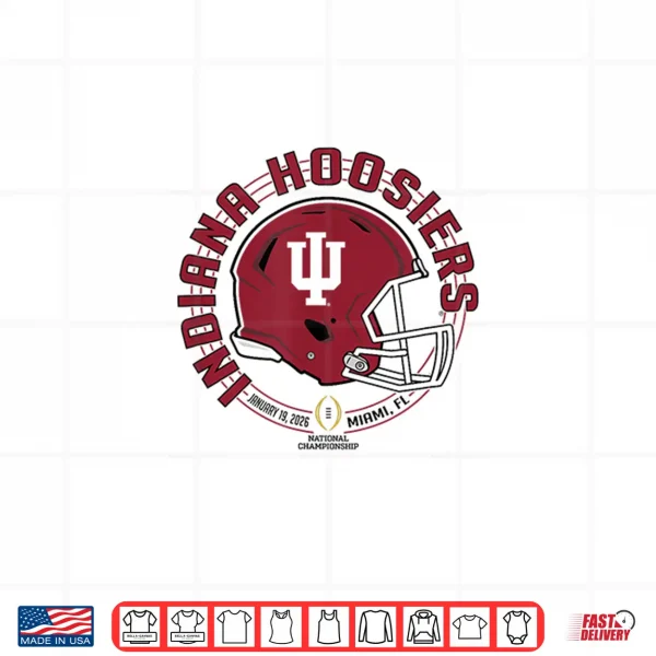 Design Indiana Hoosiers CFP National Championship 2026 Blitz White Shirt