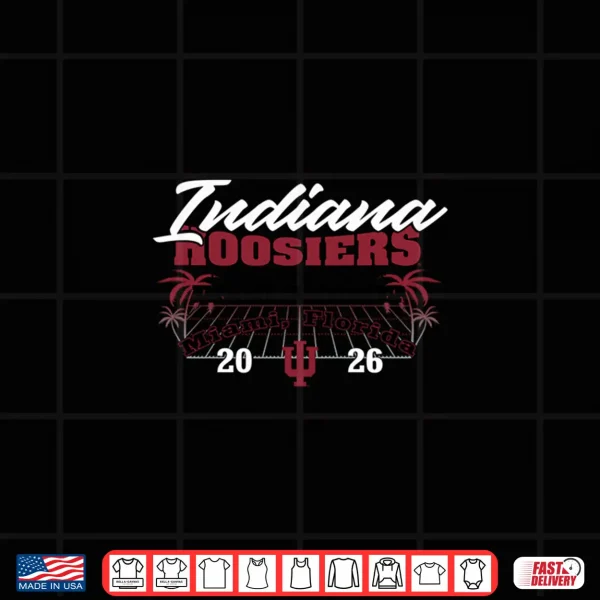 Design Indiana Hoosiers CFP National Championship 2026 Gray Shirt