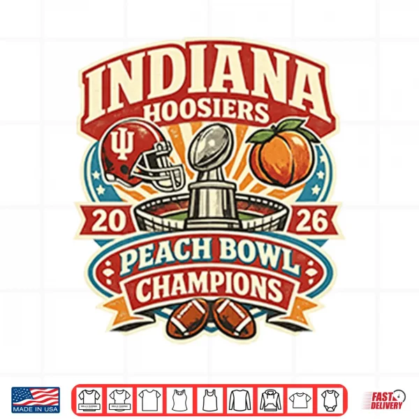 Design Indiana Hoosiers Peach Bowl Champions 2026 Shirt
