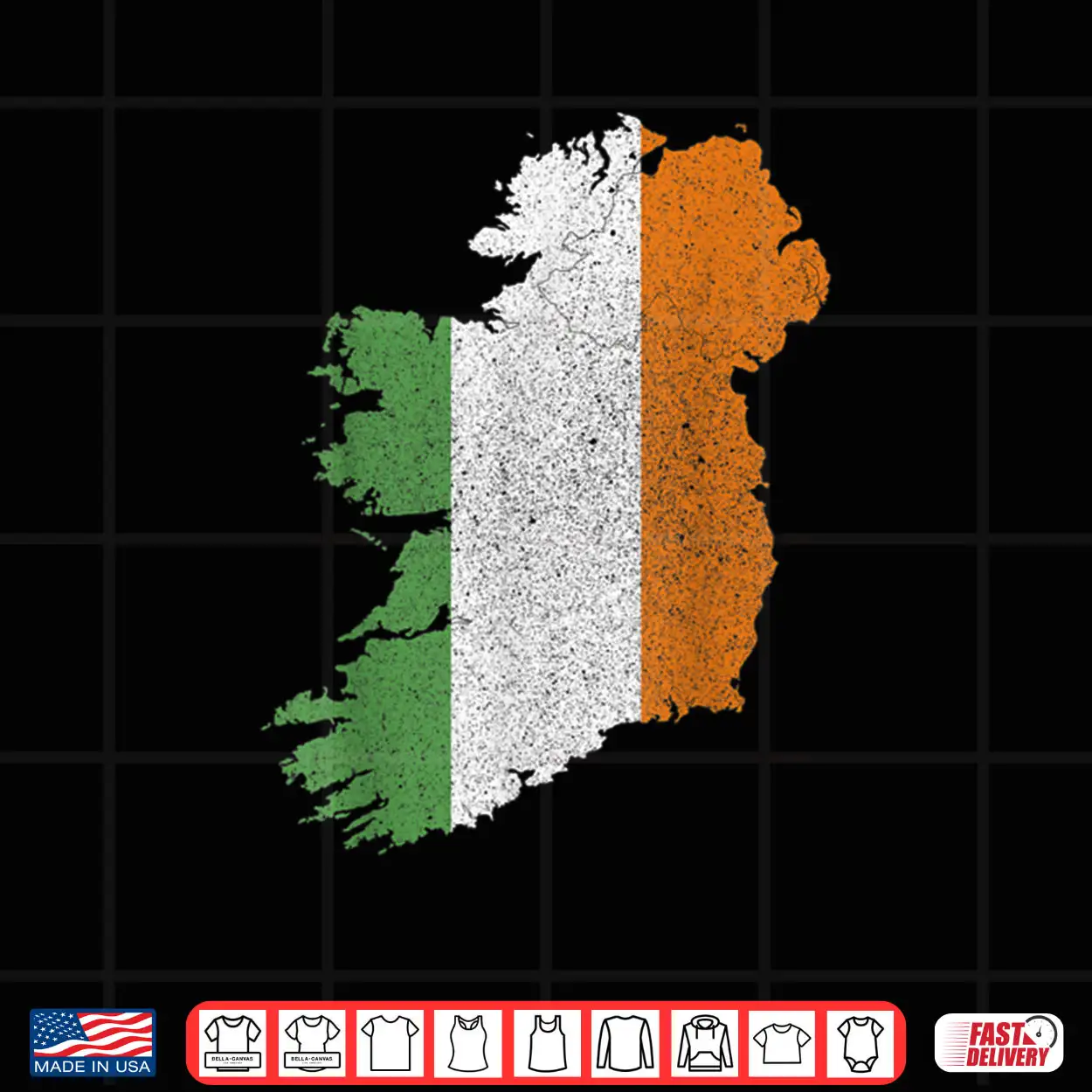 Irish Flag and Map of Ireland St. Patrick’s Day Shirt Irish Flag and Map of Ireland St. Patrick’s Day Shirt