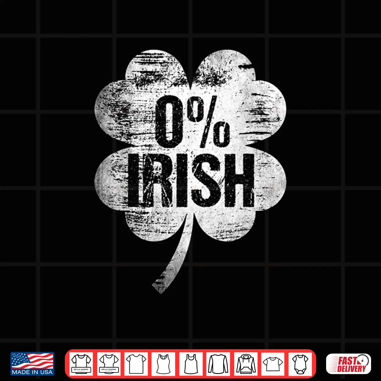 Irish St Patrick’s Day Funny Saint Pattys Zero Percent Shirt Irish St Patrick’s Day Funny Saint Pattys Zero Percent Shirt