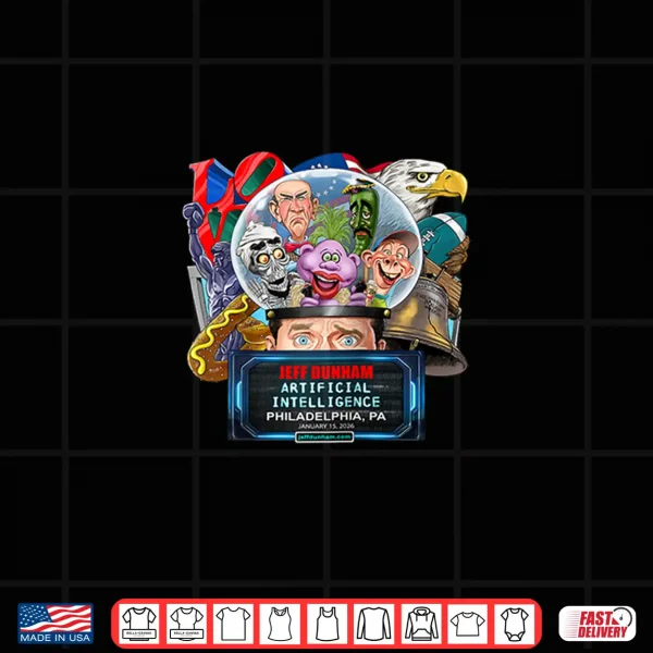 Design Jeff Dunham Philadelphia PA 2026 Shirt