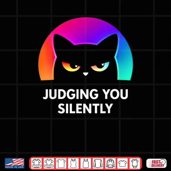 Judging You Silently Cat Shirt 4 Design Judging You Silently Cat Shirt