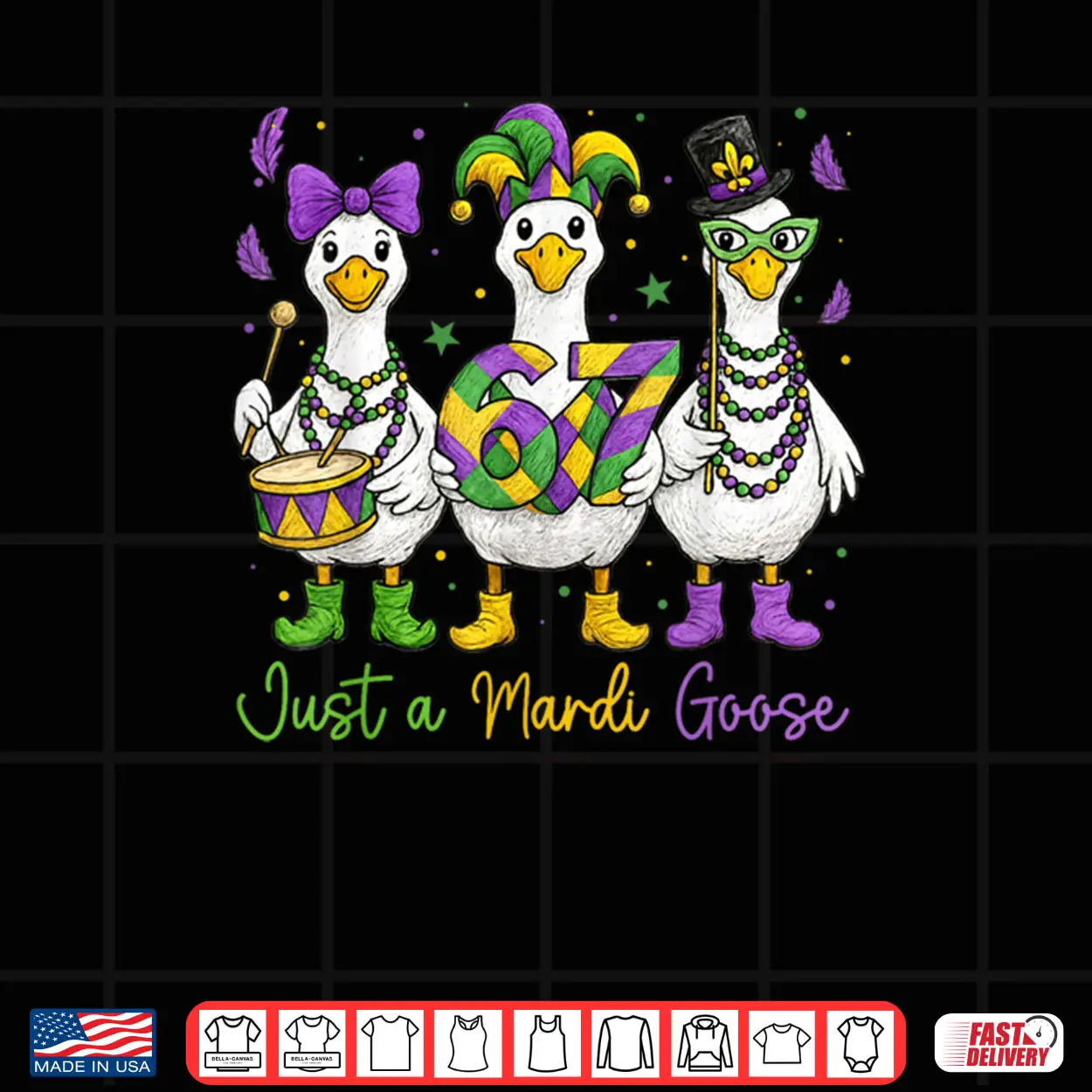 Just a Mardi Goose Mardi Gras Shirt Just a Mardi Goose Mardi Gras Shirt
