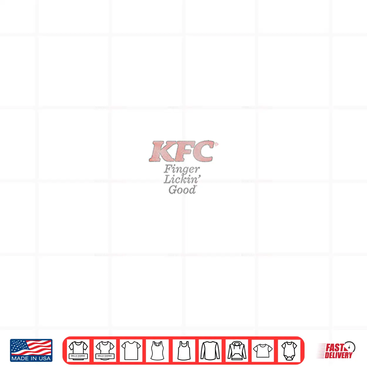 KFC Front and Back Vintage Finger Licking Good Meal Foodie Shirt KFC Front and Back Vintage Finger Licking Good Meal Foodie Shirt