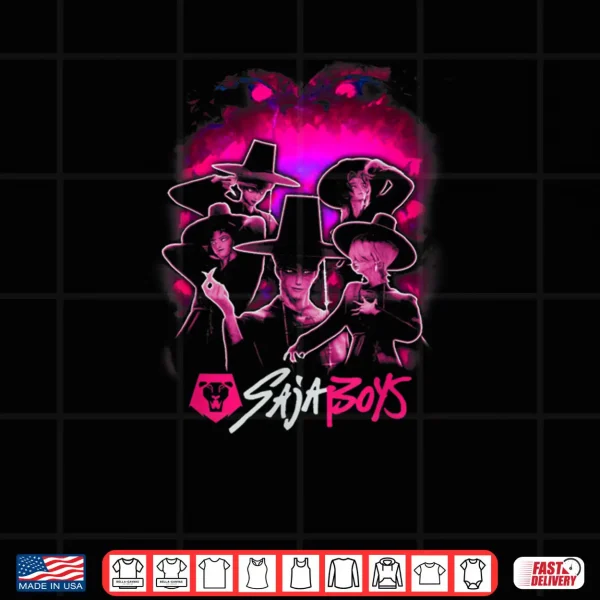Design Kpop Demon Hunters Saja Boys Demon Form Group Shot Shirt