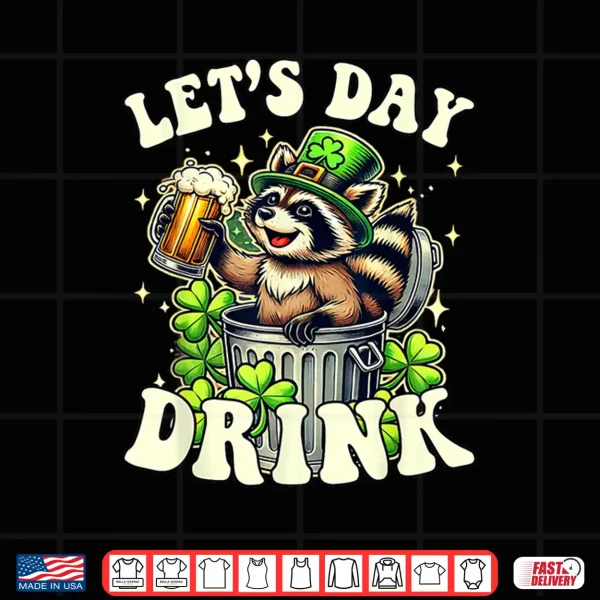 Design Lets Day Drink Vintage St PatrickS Day WomenS Lucky Shirt