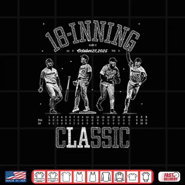 Design Los Angeles Dodgers 18 Inning Classic Shirt