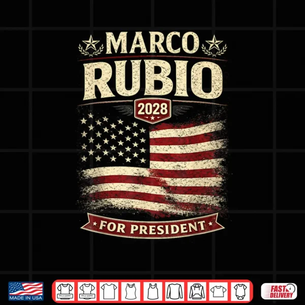 Design Marco Rubio President 2028 Rubio 2028 Retro Election Vintage Shirt