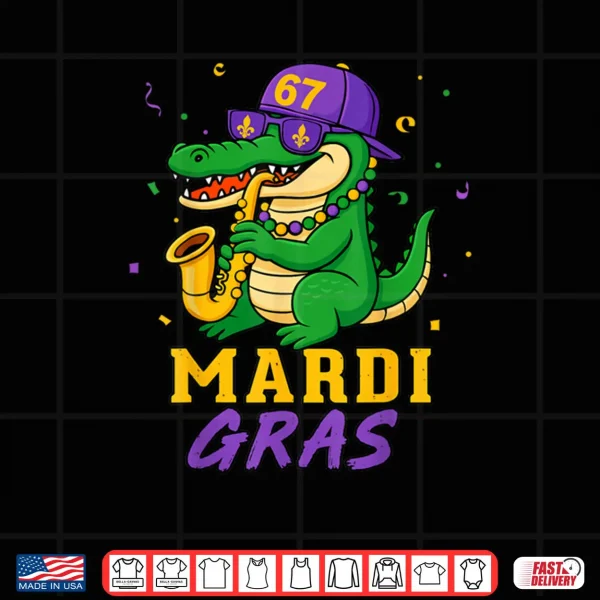 Design Mardi Gras Alligator New Orleans Shirt