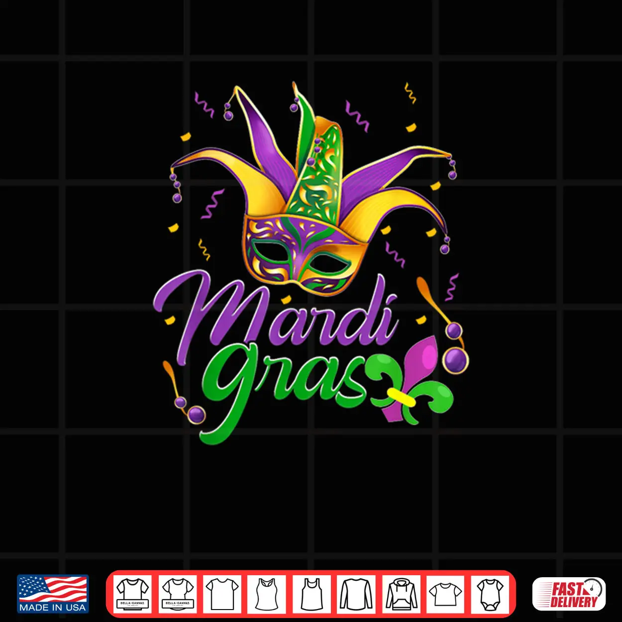 Mask Jester Hat Colorful Carnival Party Mardi Gras Shirt Mask Jester Hat Colorful Carnival Party Mardi Gras Shirt