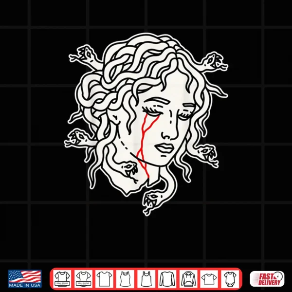 Design Medusa Head Tattoo Flash Shirt
