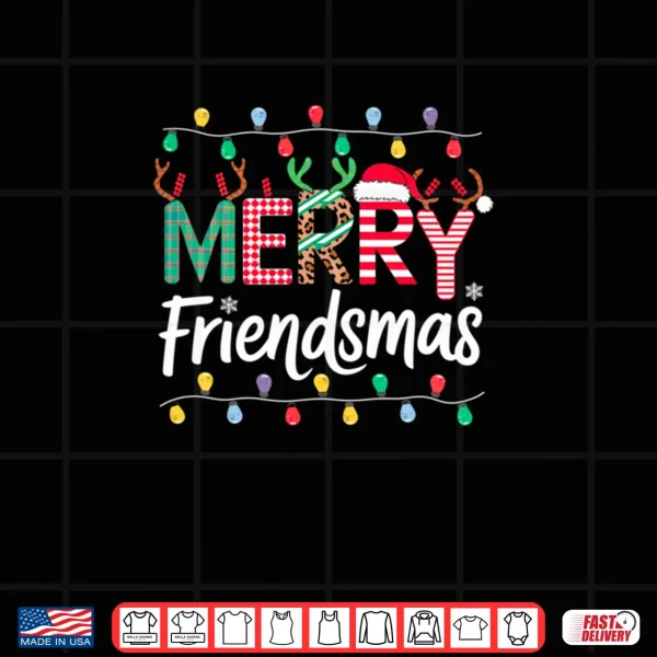 Design Merry Friendsmas Funny Christmas Friends Party Matching Shirt