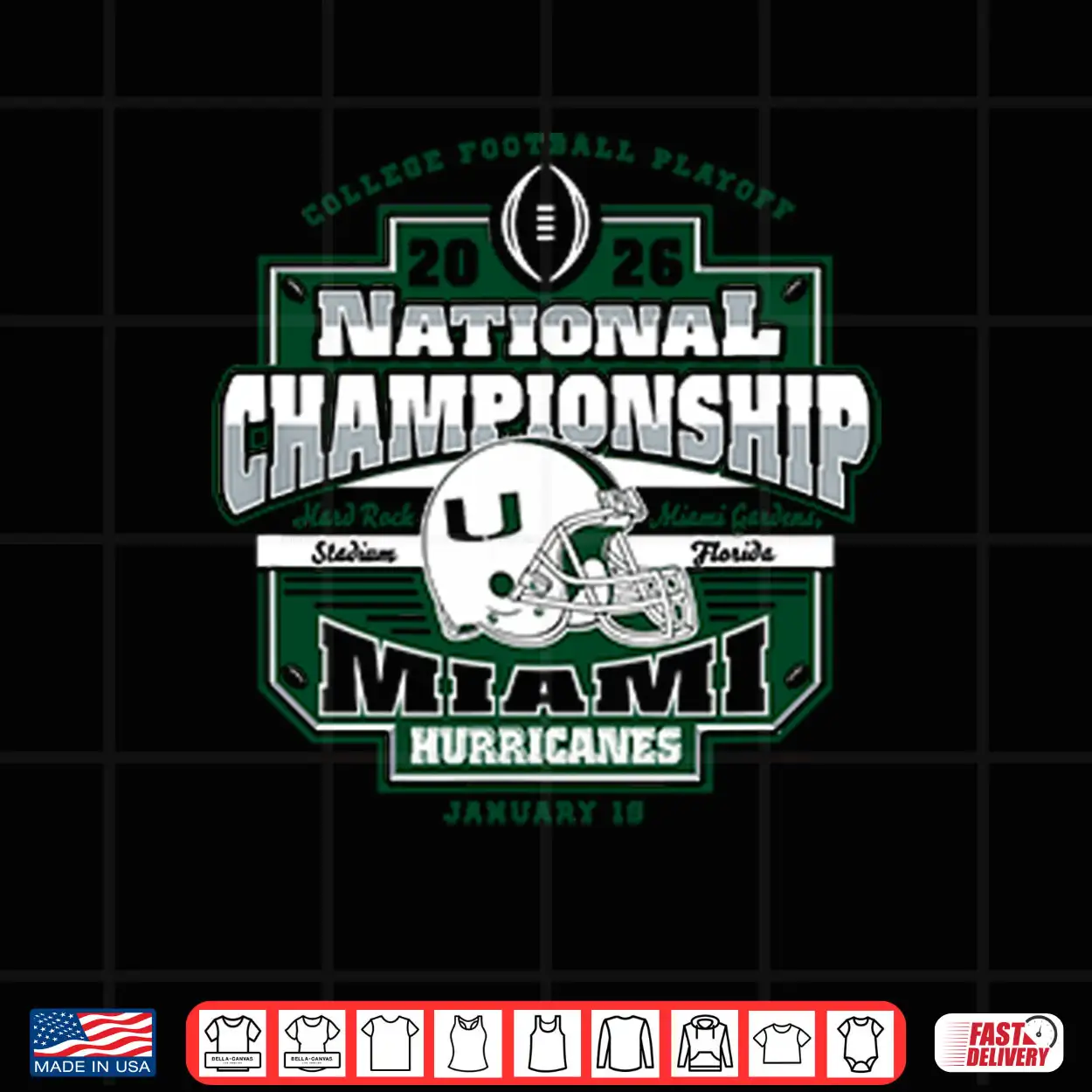 Miami Hurricanes CFP National Championship 2026 Shirt Miami Hurricanes CFP National Championship 2026 Shirt