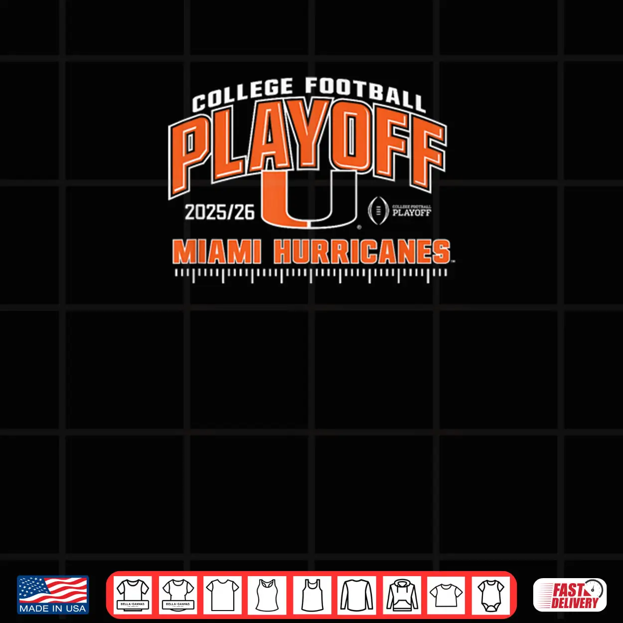 Miami Hurricanes College Football Playoff CFP 2025 26 Green Shirt Miami Hurricanes College Football Playoff CFP 2025 26 Green Shirt