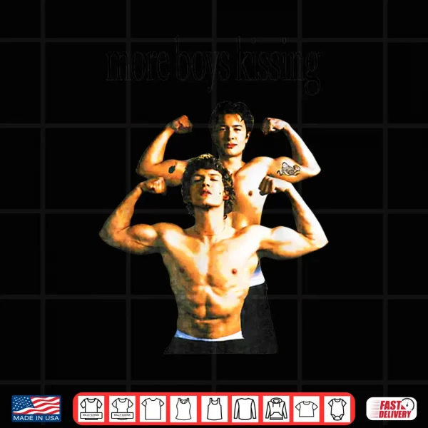 Design More Boys Kissing Gay 24 18 Hockey Pride Love Statement Shirt