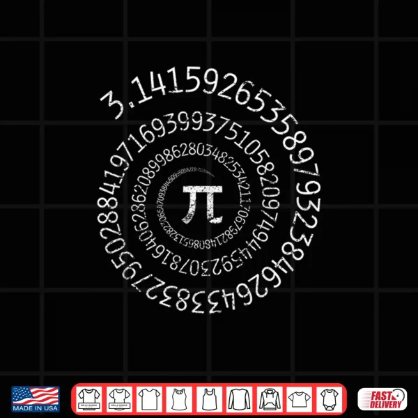 Design Pi Day Shirt Spiral Pi Math design for Pi Day 3.14 Shirt