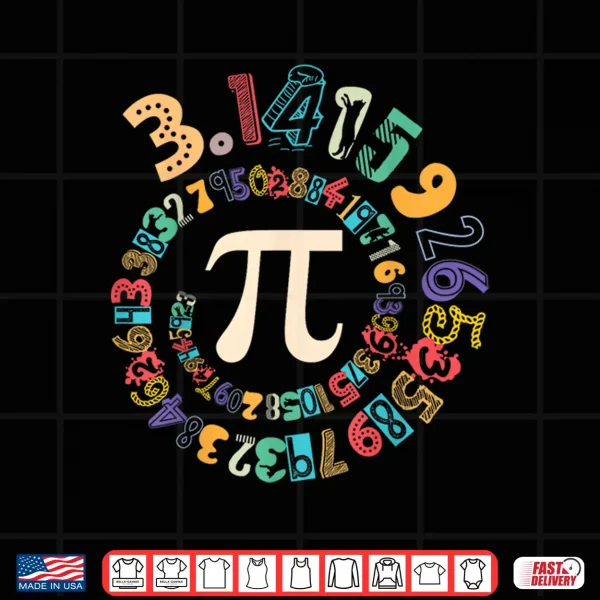 Design Pi Day Vintage Pi Number 314 Spiral Pi Math Teachers Shirt