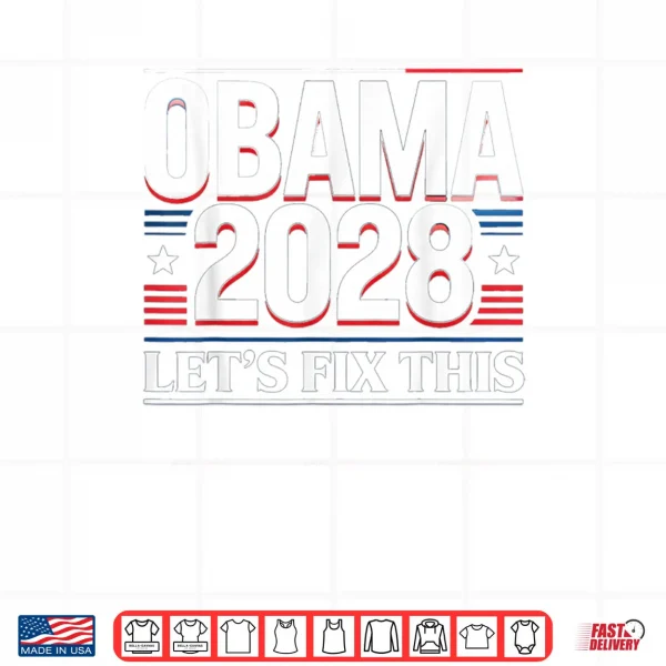 President Barack Obama 2028 Portrait Patriotic Democrat USA Shirt 3 Design President Barack Obama 2028 Portrait Patriotic Democrat USA Shirt
