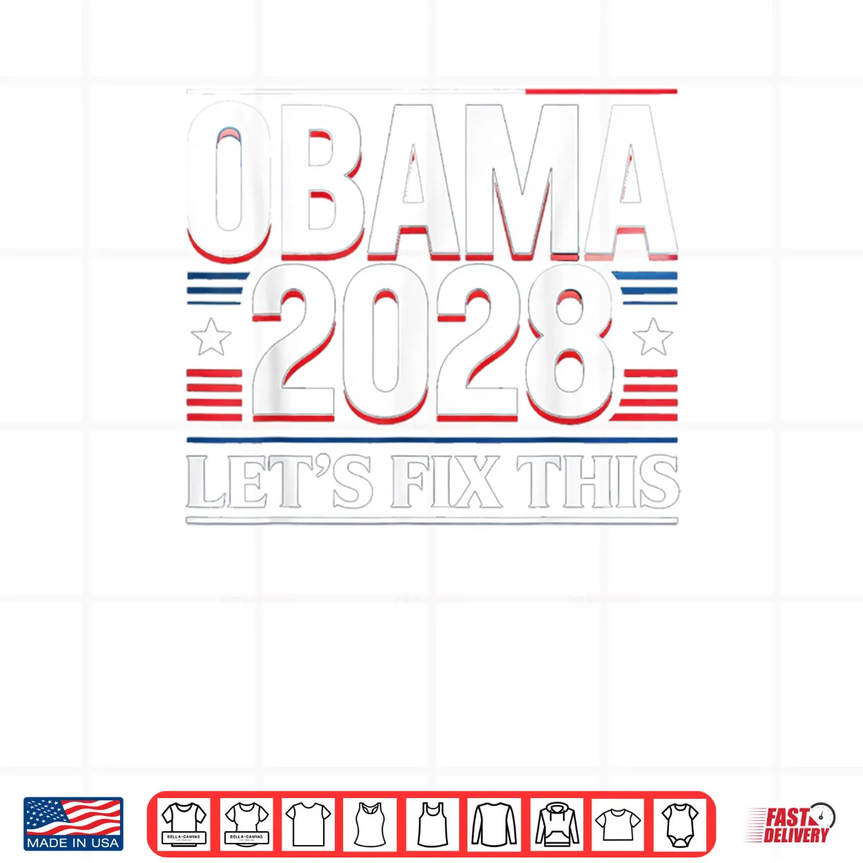 President Barack Obama 2028 Portrait Patriotic Democrat USA Shirt President Barack Obama 2028 Portrait Patriotic Democrat USA Shirt