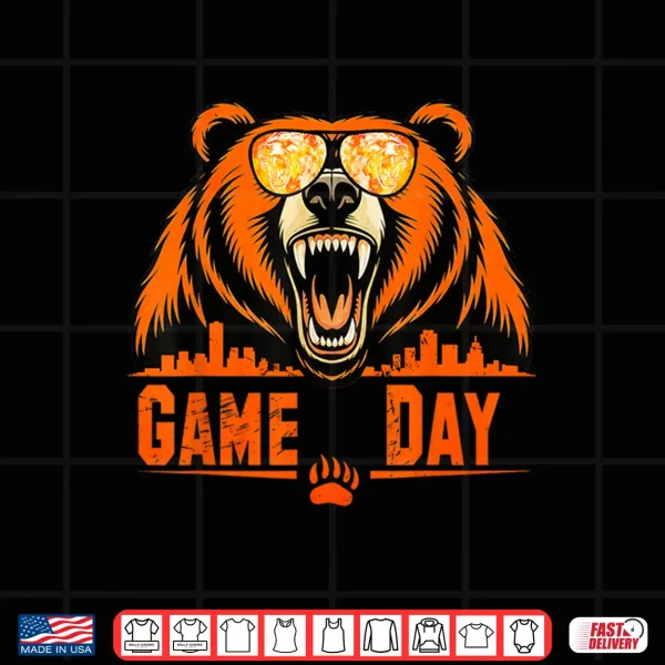 Design Retro Game Day Bear Tee for Men Women Kids Shirt
