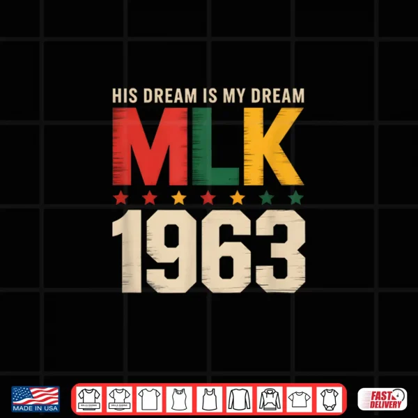 Design Retro MLK 1963 Dream Legacy Civil Rights Movement Art Shirt