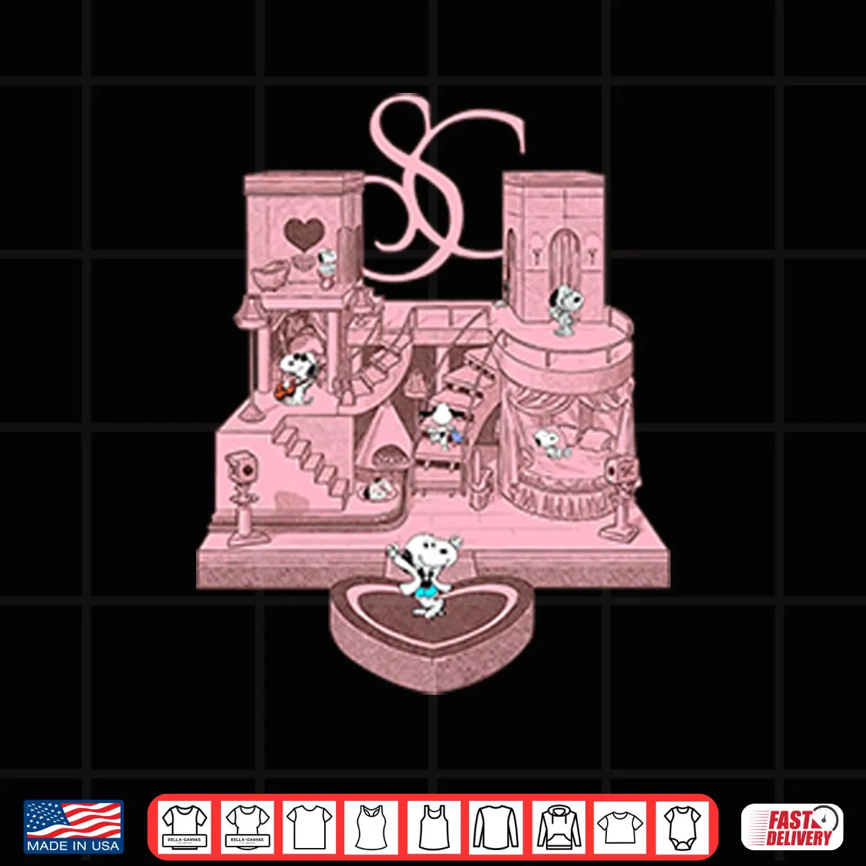 Sabrina Carpenter House Tour Snoopy Shirt Sabrina Carpenter House Tour Snoopy Shirt