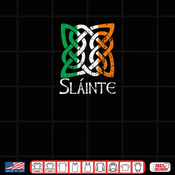 Design Saint Patricks Day Irish Gaelic Slainte Women Men Adults Shirt