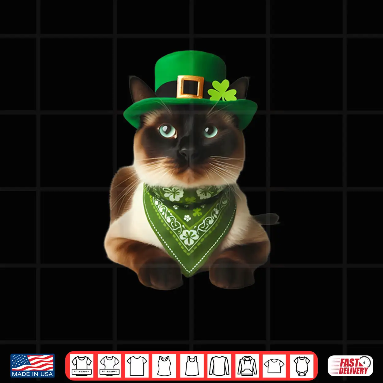 Siamese Cat St Patrick’s Day Saint Paddy’s Owner Lover Cute Shirt Siamese Cat St Patrick’s Day Saint Paddy’s Owner Lover Cute Shirt