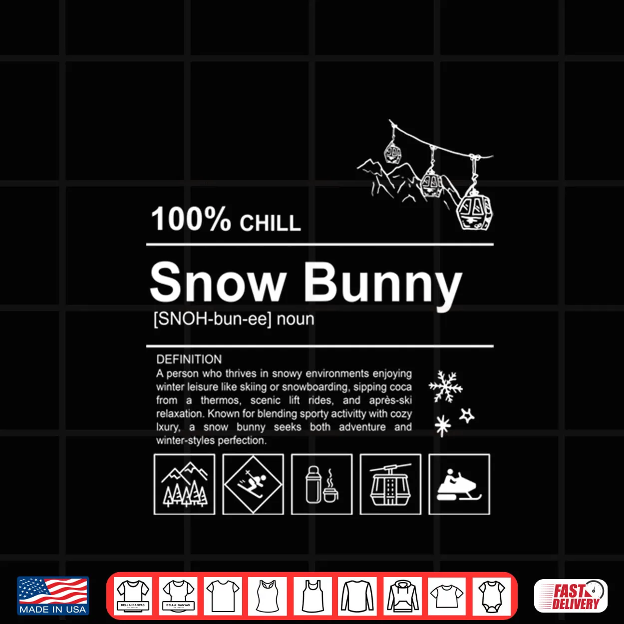 Snow Bunny Funny Trendy Snow Bunny Shirt Snow Bunny Funny Trendy Snow Bunny Shirt