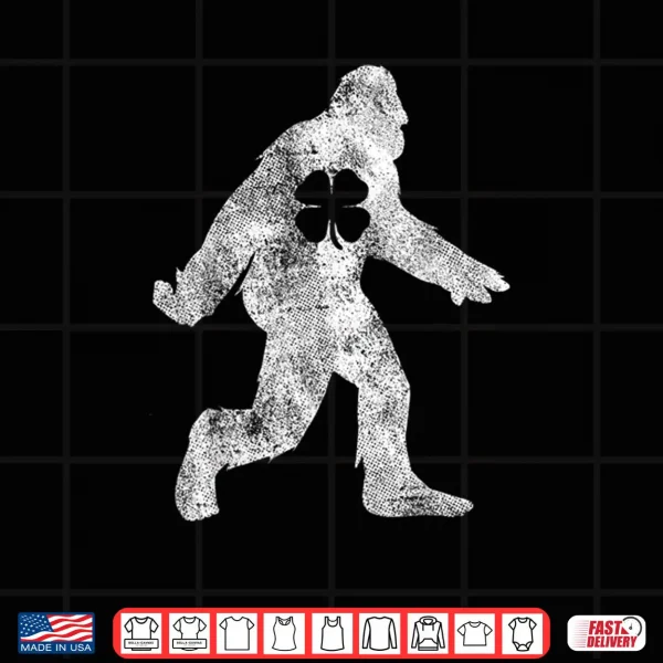 Design St. Patricks Day Bigfoot Irish Sasqautch Saint Paddys Shirt 1