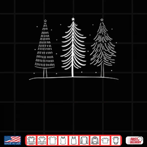 Design Subtle Fuck Trump Doodle Christmas Tree Shirt
