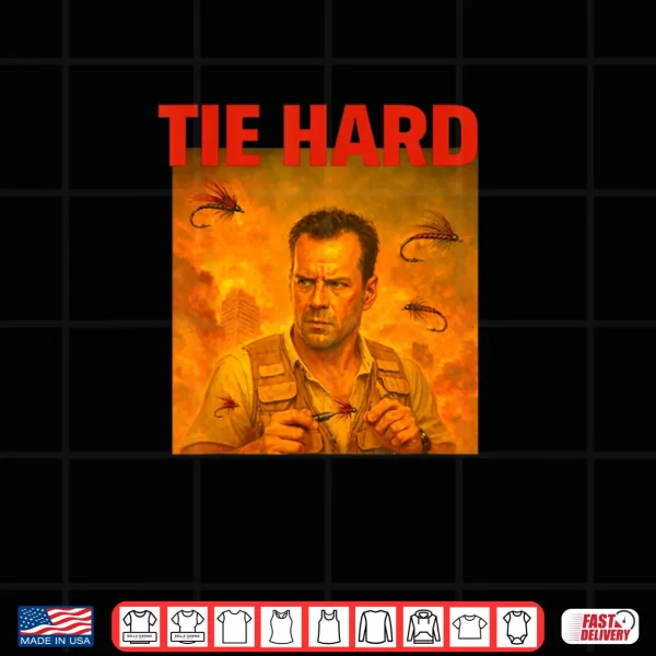 Design Tie Hard Fly Fisherman Fishing Shirt