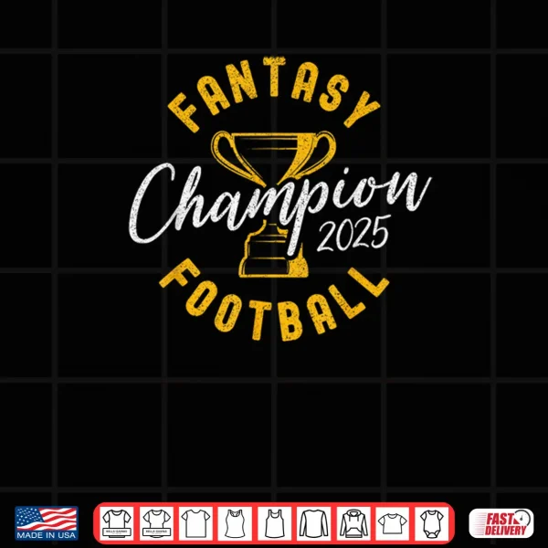 Design Varsity Trophy 2025 Winner Fantasy Football Champion Shirt