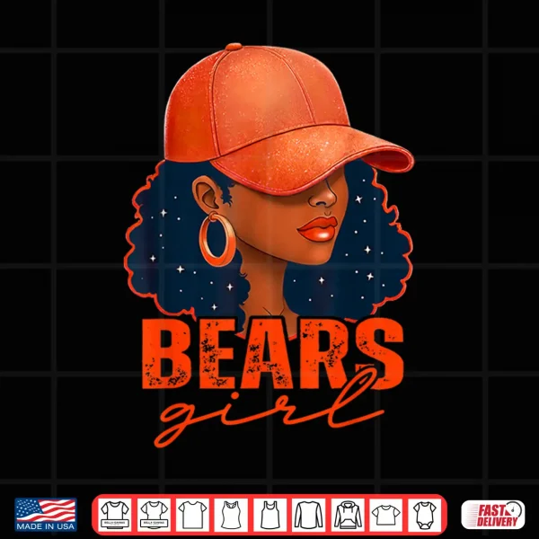 Design Vintage Bear Girl Black Women Sports Lover Shirt