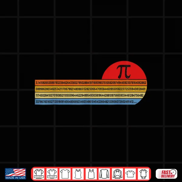 Design Vintage Pi Day 3.14 TShirt Funny Math Teacher Student Geek Shirt