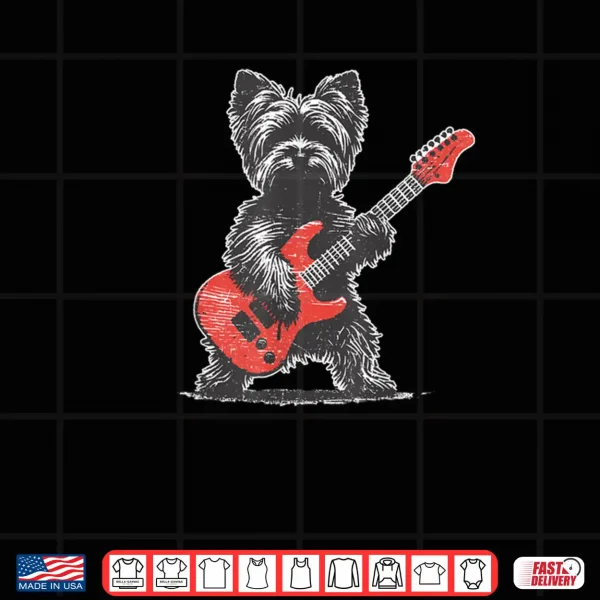 Design Vintage Yorkie Rock Shirt