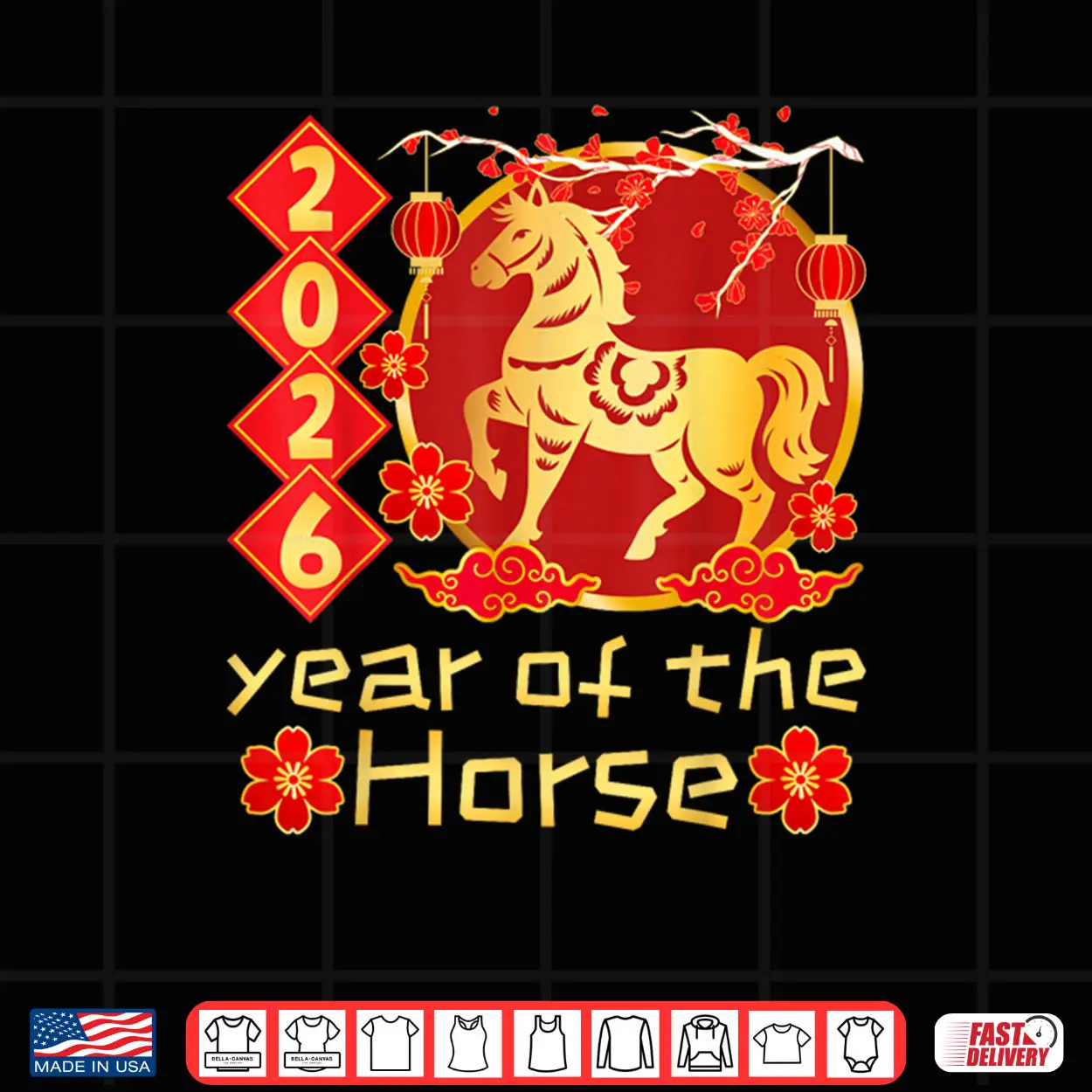 Year of The Horse Lunar Chinese New Year 2026 Shirt Year of The Horse Lunar Chinese New Year 2026 Shirt