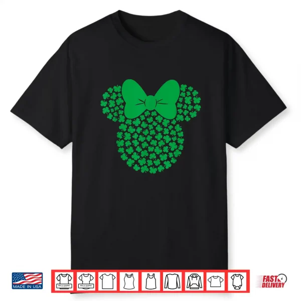 Disney Minnie Mouse Icon Green Shamrocks St. Patrick’S Day Shirt