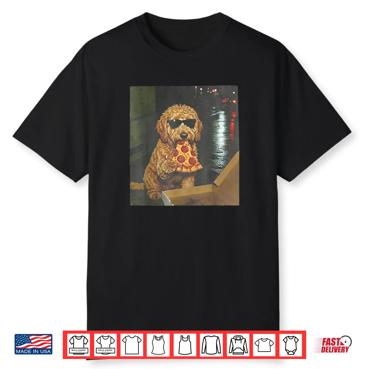 Dog Eating Pizza Goldendoodle Meme Shirt Dog Eating Pizza Goldendoodle Meme Shirt