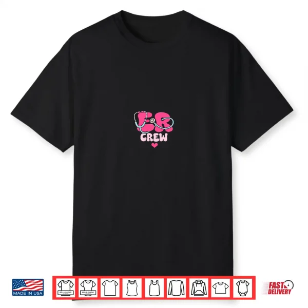 Emergency Department ED ER Nurse Valentines Day 2 Sides Shirt